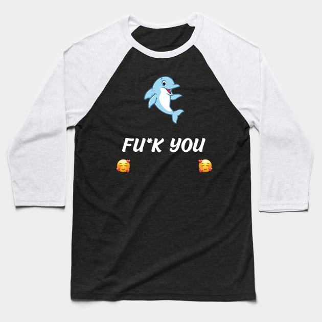 fuck you Baseball T-Shirt by vaporgraphic